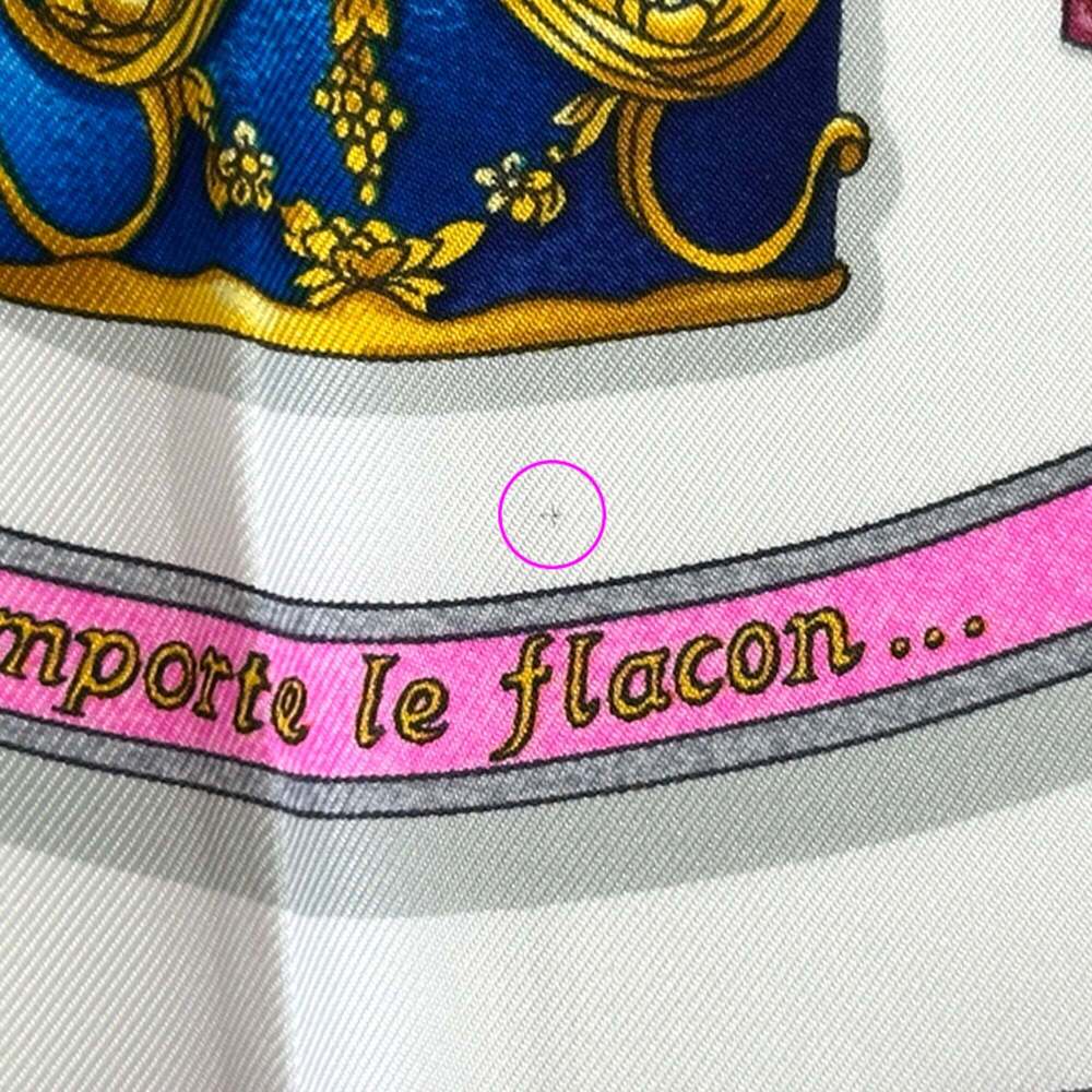 HERMES Authentic Blue Silk Scarf - Picture 11 of 12
